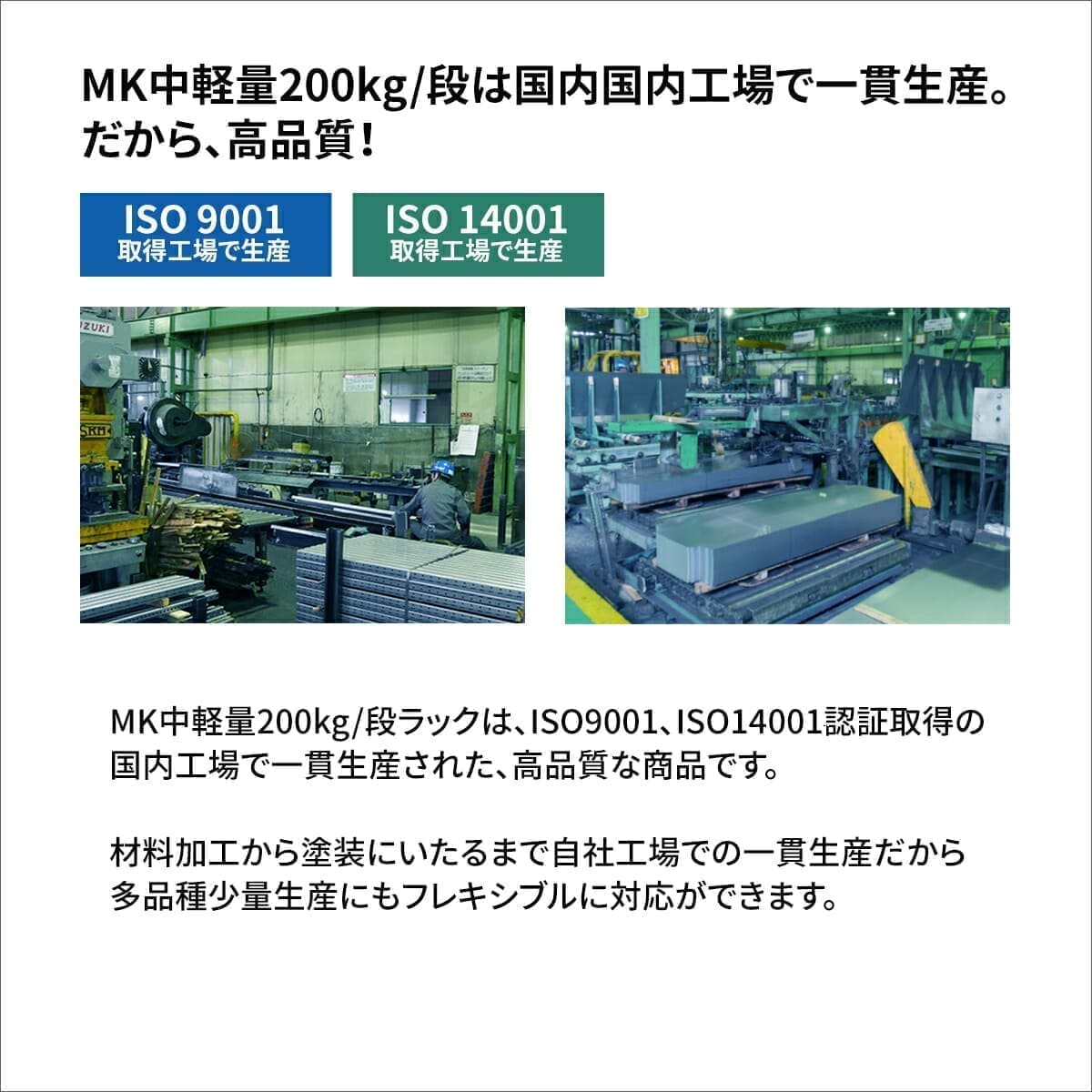 MK中軽量 200kg/段 (ボルトレス) 高さ1500×幅1200×奥行600mm 単体の商品情報 | 業務用スチールラックとカラーラックの激安通販  JUKI-RACK